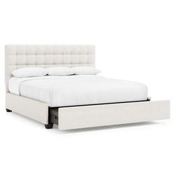 Avery Espresso King Storage Panel Bed (54.5" H)