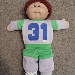 Vintage Cabbage Patch Kids Boy Doll Red Hair Brown Eyes #31 on Outfit 1978, 1982