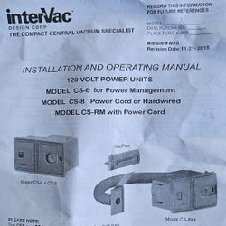 RV Intervac Central Vacuum Bags