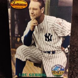 Lou Gehrid Baseball Card