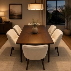 7-Piece Dining Table Set – Table + 6 Chairs – $429.99