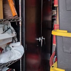 HON 5 Shelf Metal Storage Cabinet Locker & Keys