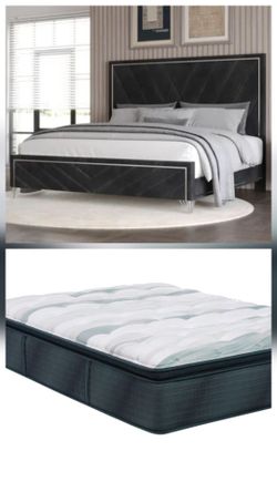 ⚡️RED TAG SALE!⚡️Brand new king size bedframe includes pillowtop mattress set