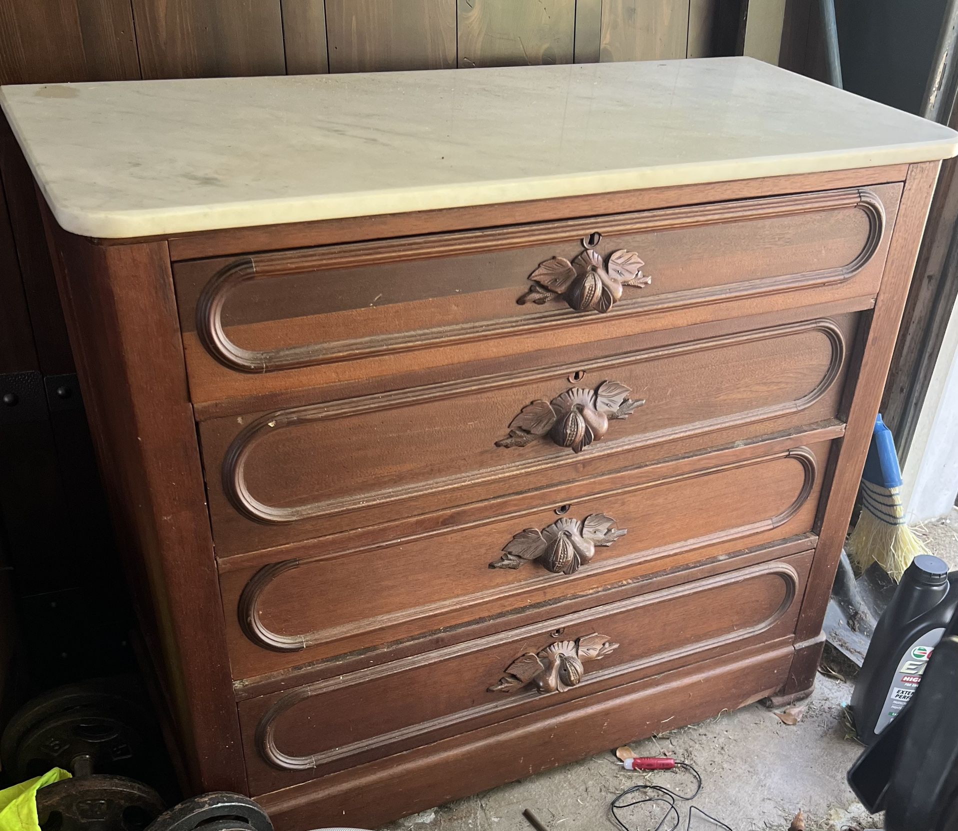 Antique Dresser Marble Top 