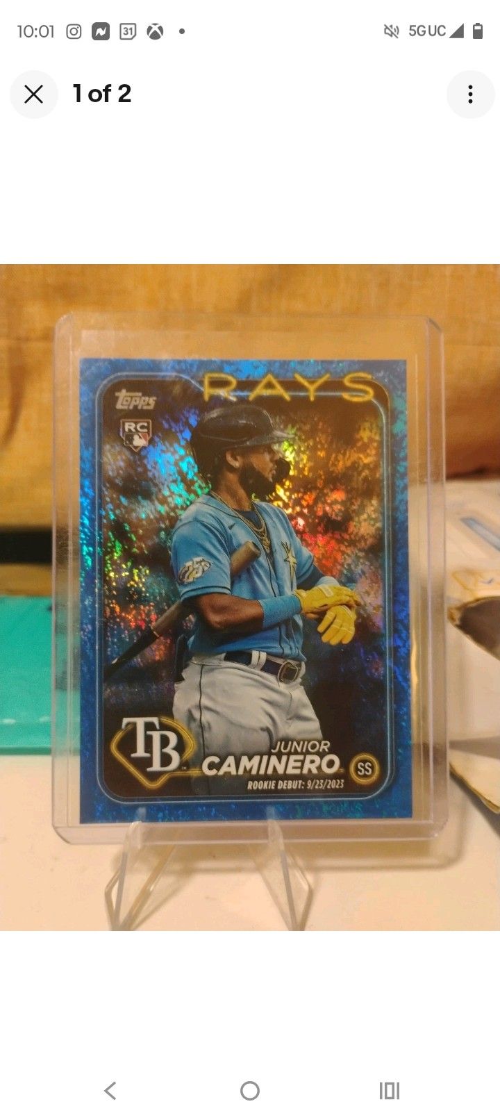 Junior Caminero Rookie 