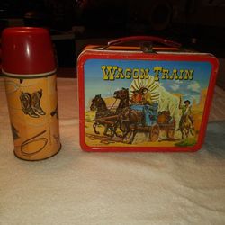 Wagon Train Lunch Box&Thermos