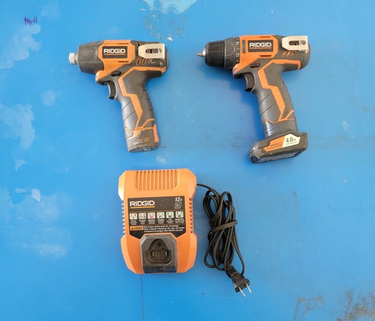 Rigid 12v Impact & Drill