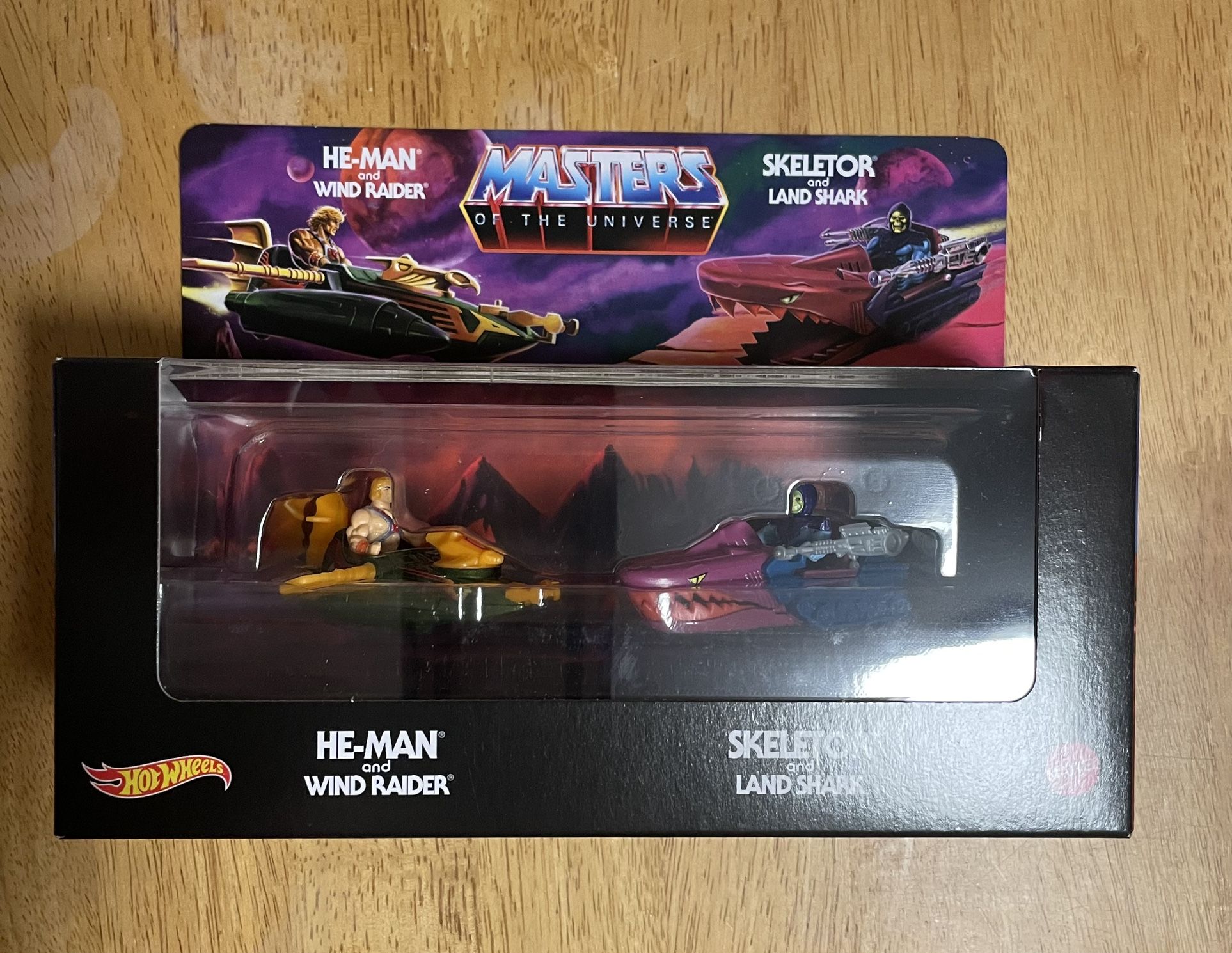 Mattel Creations Hot Wheels Masters Of The Universe Wind Raider Vs. Land Shark