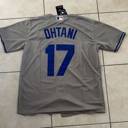 Shohei Ohtani #17 Los Angeles Dodgers World Series Jersey (Gray)