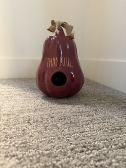 Rae Dunn “Thankful” Ceramic Fall Décor / Birdhouse