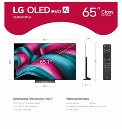 LG TV 65inch C5 OLED