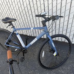 Viribus Road Bike with Dual Disc Brakes, 7-Speed ​​Outdoor Bicycle, 700C Racing Bike for Men and Women, City Bike, Lightweight Aluminum Frame