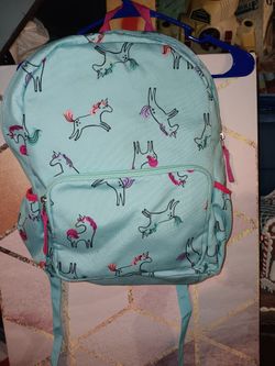 Blue/pink Unicorn Back Pack