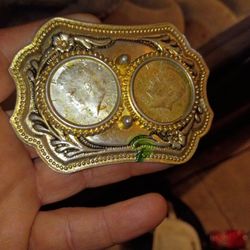 Silver Vintage Belt Buckle