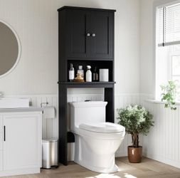 Over the Toilet Cabinet, Black - MT66A (We Have 2 Available - Price is Per)