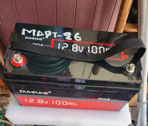 12V 100Ah LiFePO4 Lithium Battery Built-in 100A BMS, Group 31 Rechargeable Battery 6000+ Cycles 1280Wh Perfect for RVs MotorHomes, Camper, Solar Syste