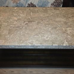 Granite top coffee table