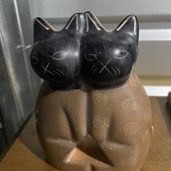 Stone Cats Paperweight 