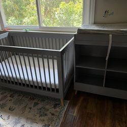 Delta Children Jordan 4-1 Crib And Changing Table