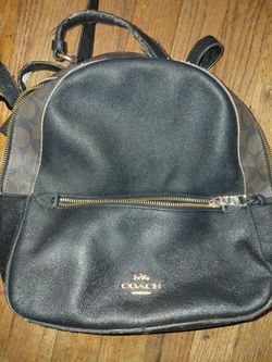 Coach Mini Backpack Black Signature