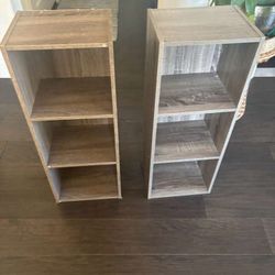 [2 Nos] Solid Wood Bookshelf / Side Table - Great Condition