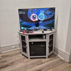 Electric Fireplace Tv Stand, Like New!