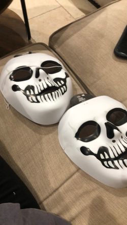 Two skeleton mask