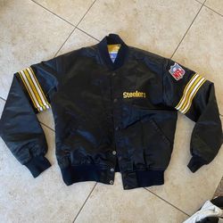 True Authentic Vintage 80s Steelers Starter Jacket 