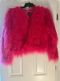 Pink Faux Fur Jacket