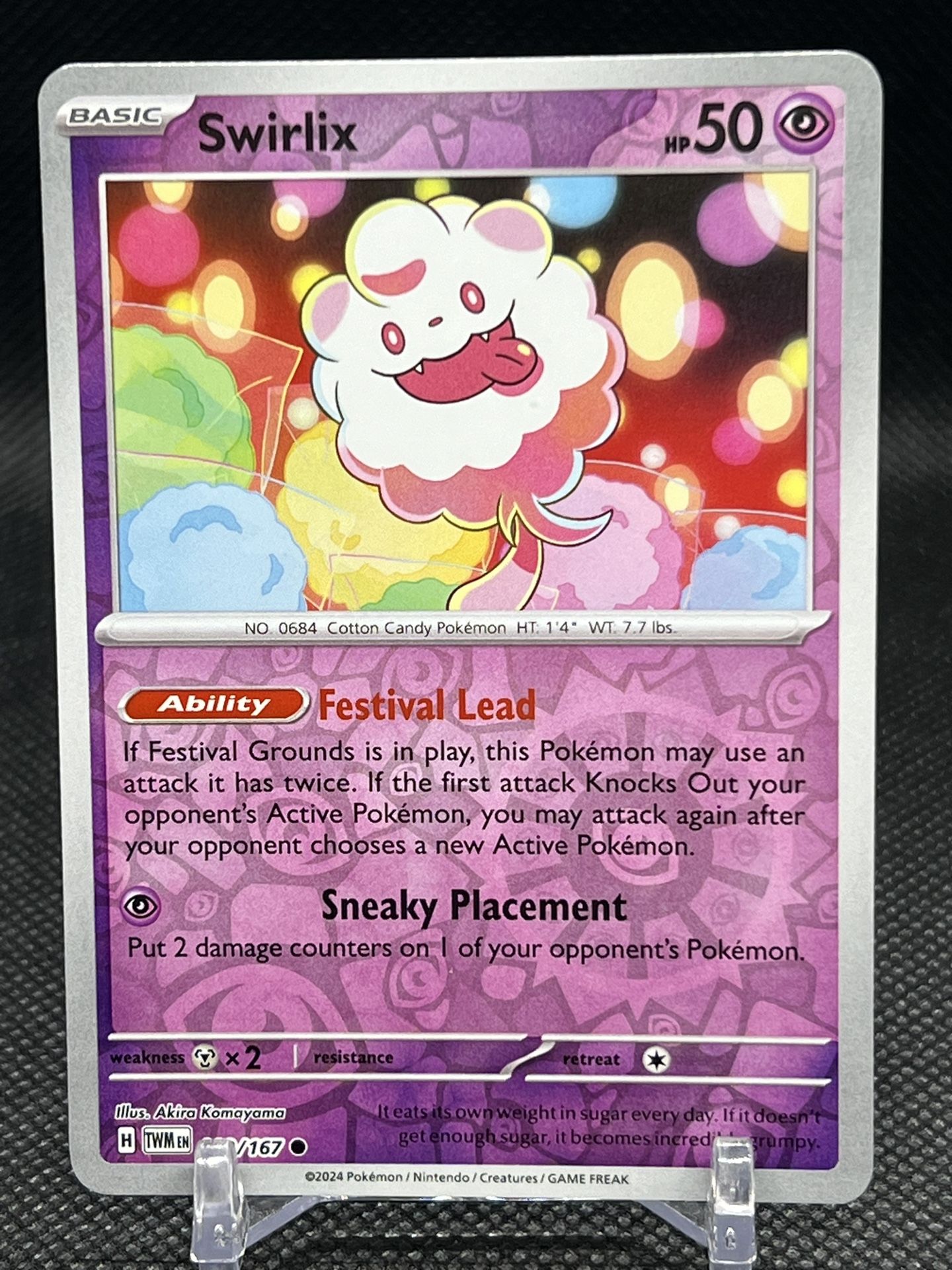 Pokémon TCG Swirlix Reverse Holo 089/167 Near Mint