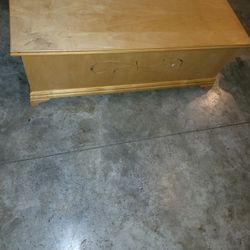Wooden Chest Bench