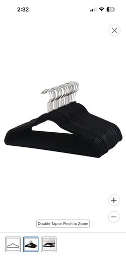 Velvet (flocked) clothes hangers - 100 pieces