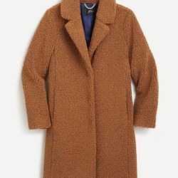 New women Jcrew Teddy Sherpa Top coat - size small