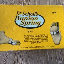 Vintage Dr. Scholl's Bunion Spring Original Box - Mid-Century Medical Collectible