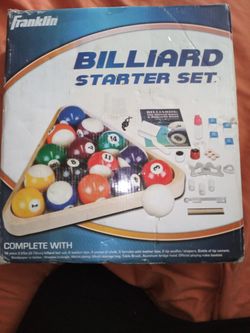 Franklin billiard starter set