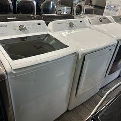 Samsung washer and dryer set electric with warranty