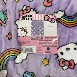 Purple Hello Kitty Throw