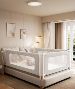 60" Bed Rail for Toddlers, Thickened Baby Bed Rail Guard, 1 Side for Queen