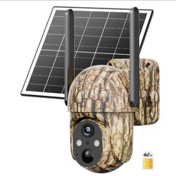 [SummerWins]4G LTE Solar-Powered Security Camera – 2K HD Live View 360° Coverage, No WiFi Needed, Remote APP Access, Weatherproof, Motion Detection, N