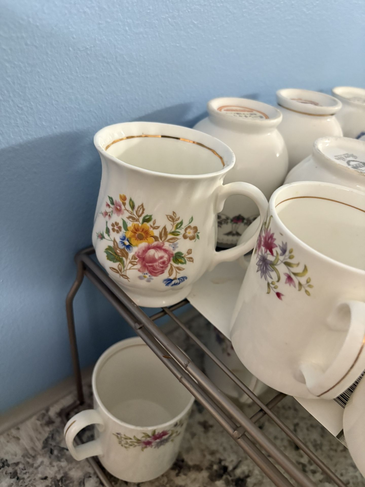 Bone China Stylist Tea Cups. From INDIA. Not Very Big Cup Just Medium Size. 15 Cups.