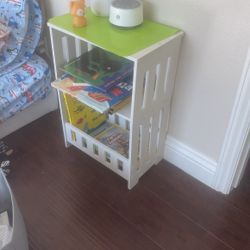 Kids White Book Shelf