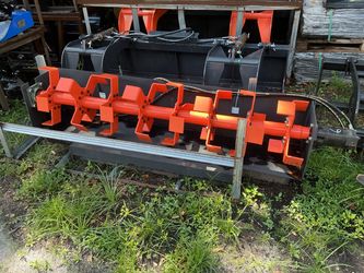Hydraulic Skid Steer Tiller Attachment