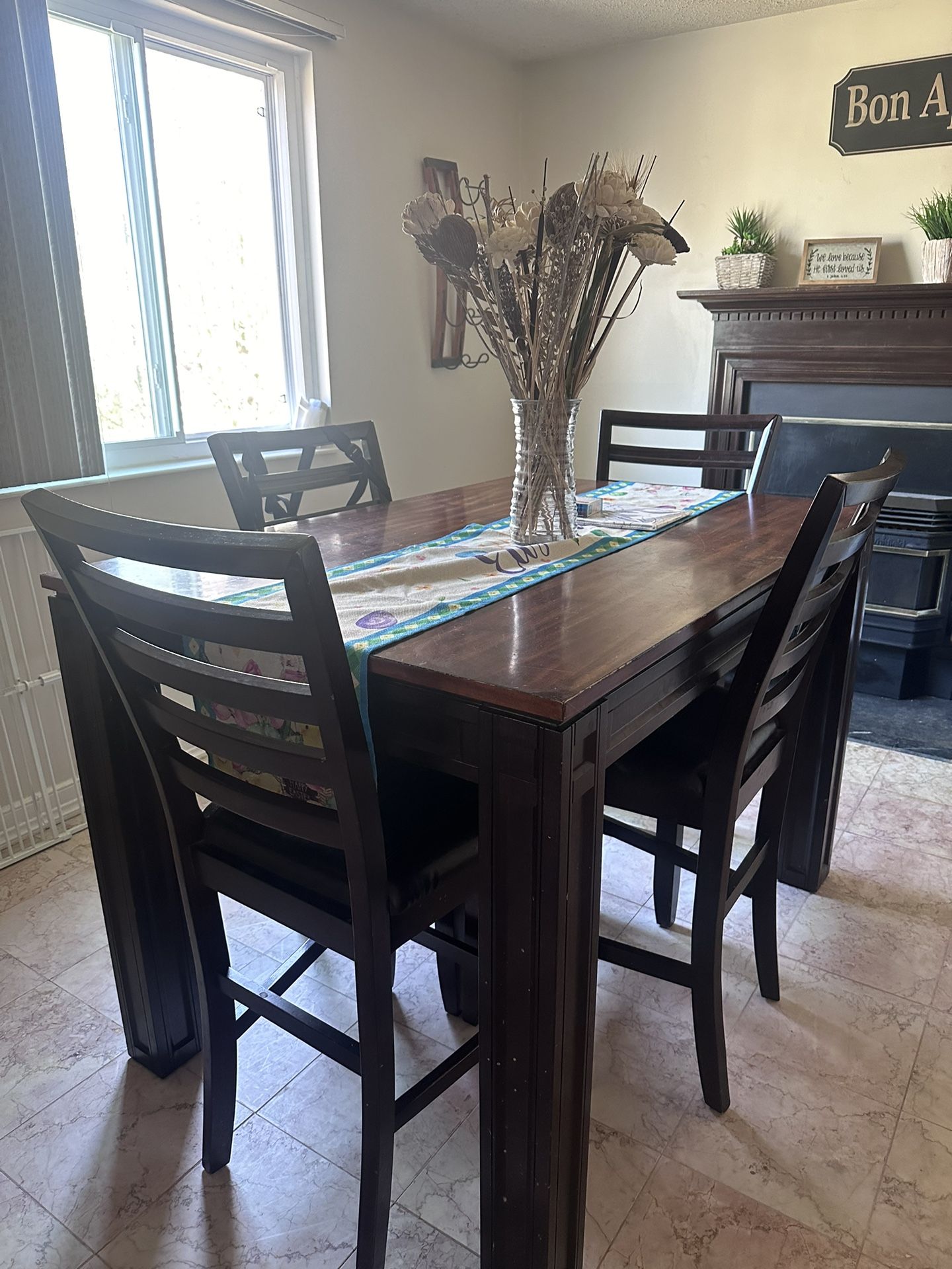 Solid Oak Wooden Table