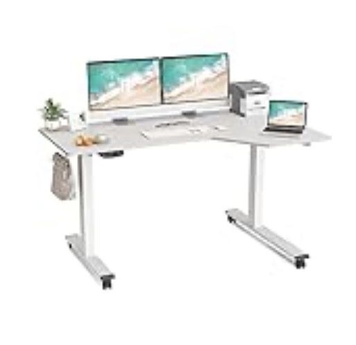 L-Shaped Electric Standing / Sitting Desk