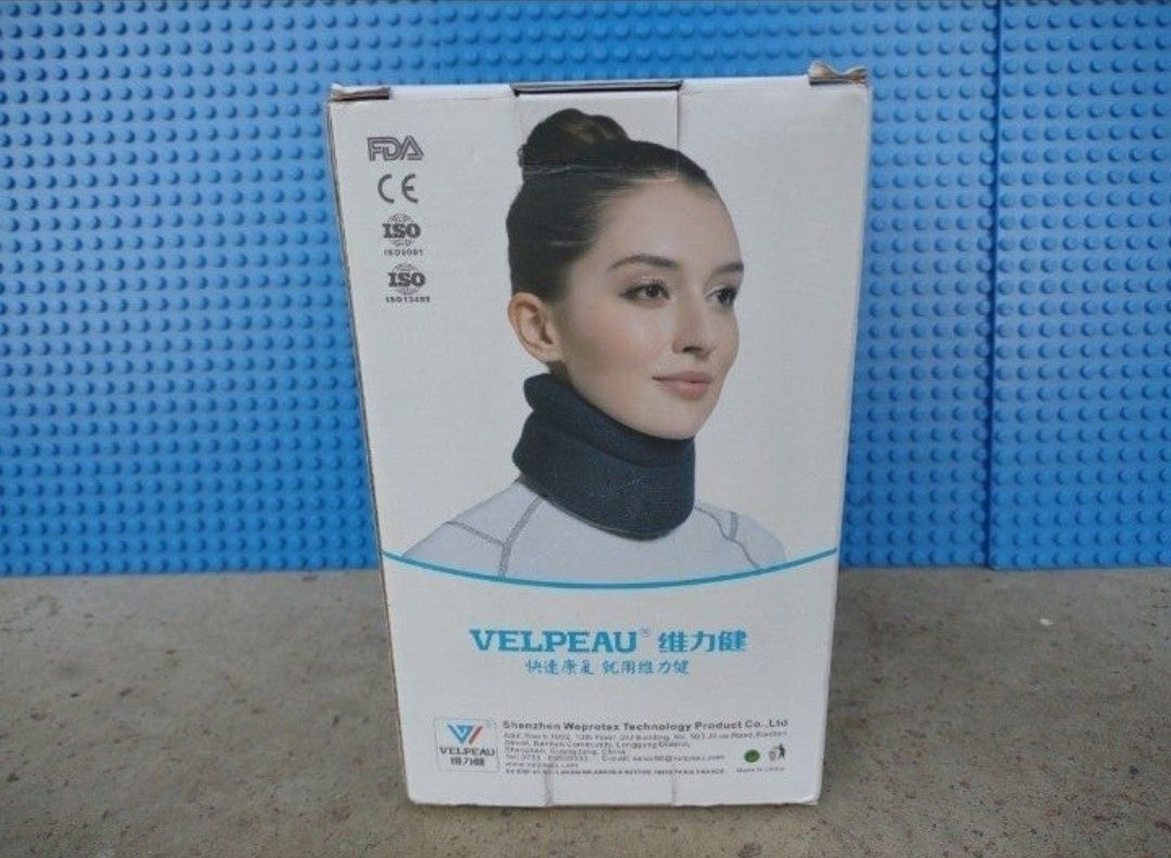VELPEAU Neck Brace -Foam Cervical Collar - Soft Neck Support Relieves Pain & Pre