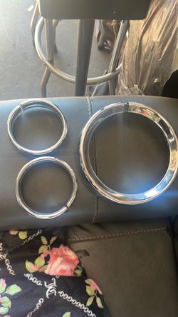 Used Chrome Headlight and auxiliary lights visors