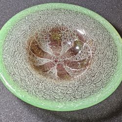 Vintage WMF Ikora Art Glass Hand-Blown 14"