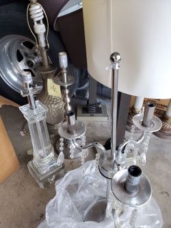 Fancy lamps, lamp shades and decor