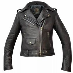 Ladies Brando 100%  Cowhide  Leather Available In 2 Colours  Shown As Pictures .