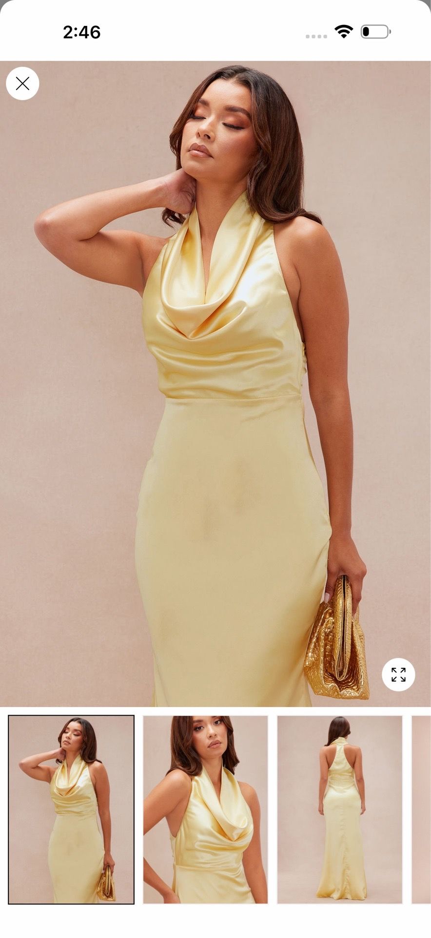 Butter yellow dress